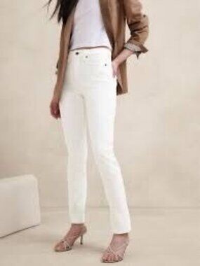 Banana Republic Beige Skinny Jeans - Size 27